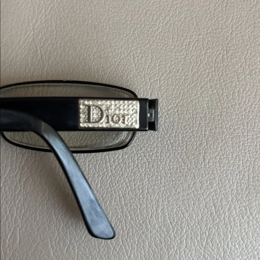 Christian Dior CD3735 Eyeglasses FRAMES Black 53-16-135 Silver D723